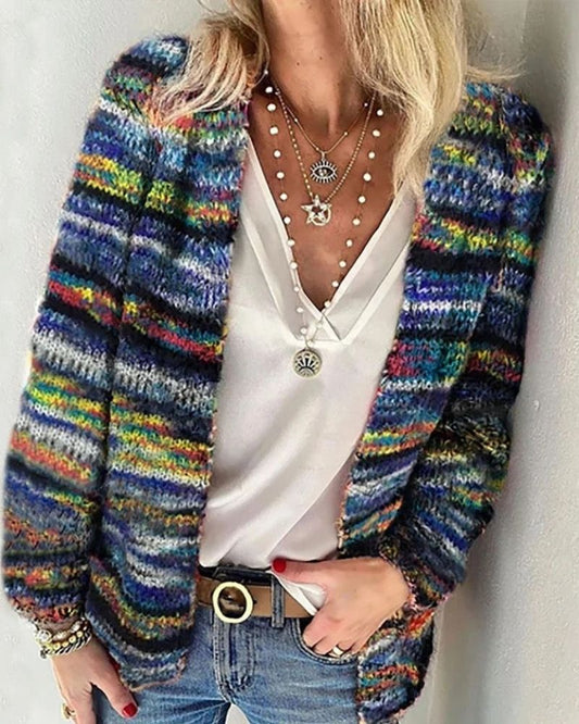Women's Cardigan Jacket UK – Colorful Soft Knit | The Philippa | Huna