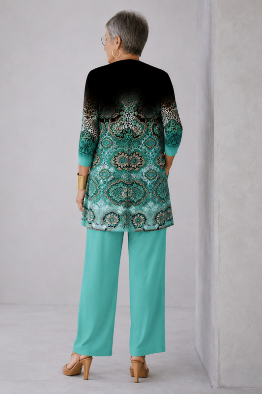 Women's 3 Piece Set UK – Teal Green | The Romilly | Huna