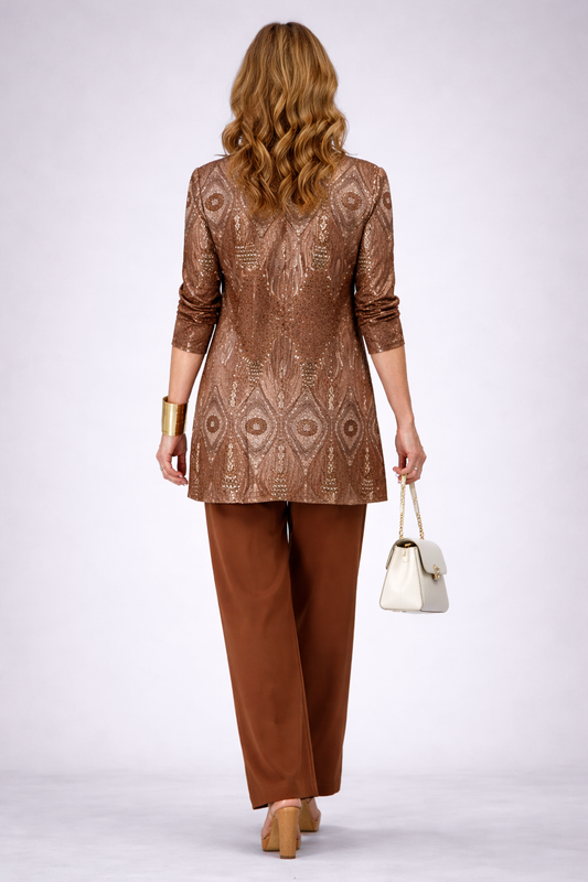 Women's 3 Piece Set UK – Warm Brown | The Glenna | Huna