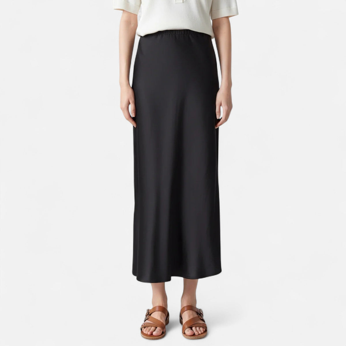 Women's Old Money Silk Skirt 6