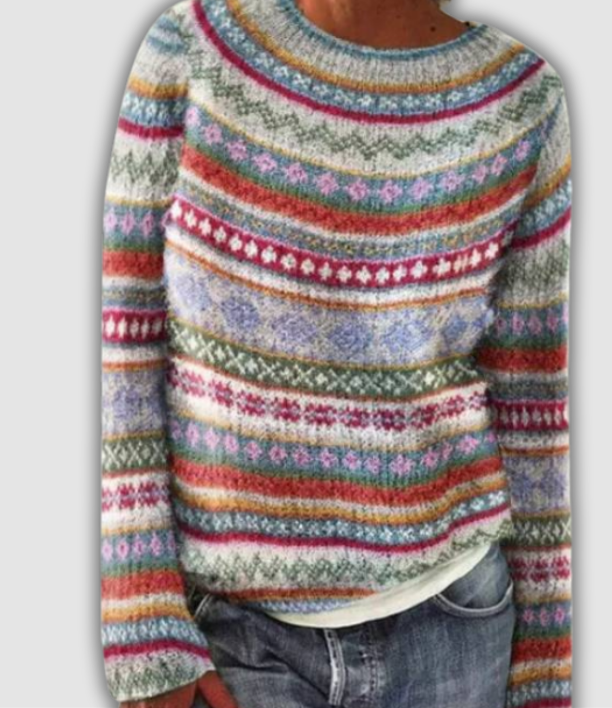 Women's Retro Sweater UK – Soft Knit Classic Silhouette | The Marielle | Huna