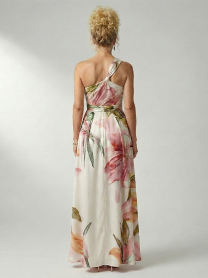 Amiel – Women's Floral Halter Maxi Dress | Huna