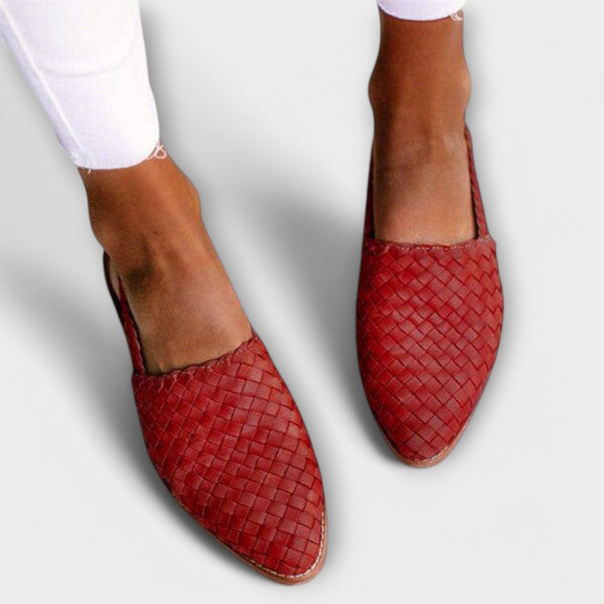 Women's Woven Slingback Loafers – Comfort Flat | The Aurora | Huna
