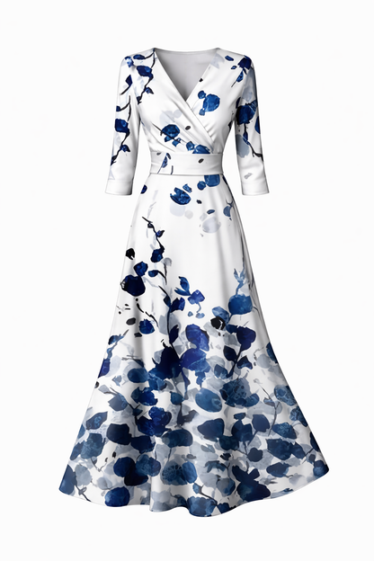 The Margot – Women's Floral Midi Dress – Huna