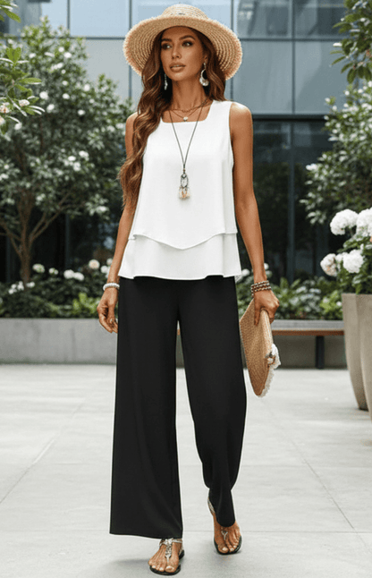 Women's Breezy Linen Two Piece Set – Co-ord | The Iris | Huna