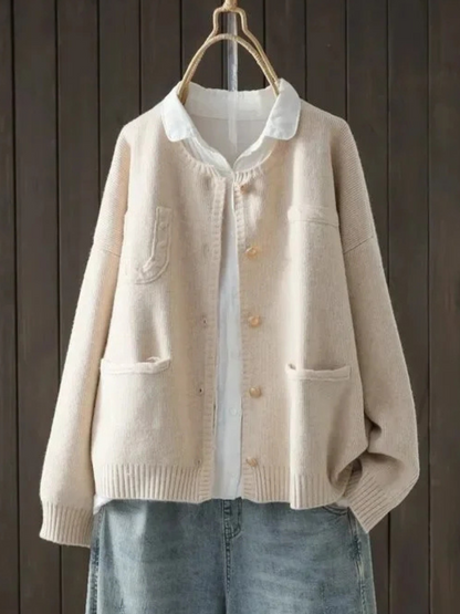 Women's Cardigan UK – Blush Soft Knit | The Marcella | Huna