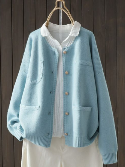 Women's Cardigan UK – Blush Soft Knit | The Marcella | Huna