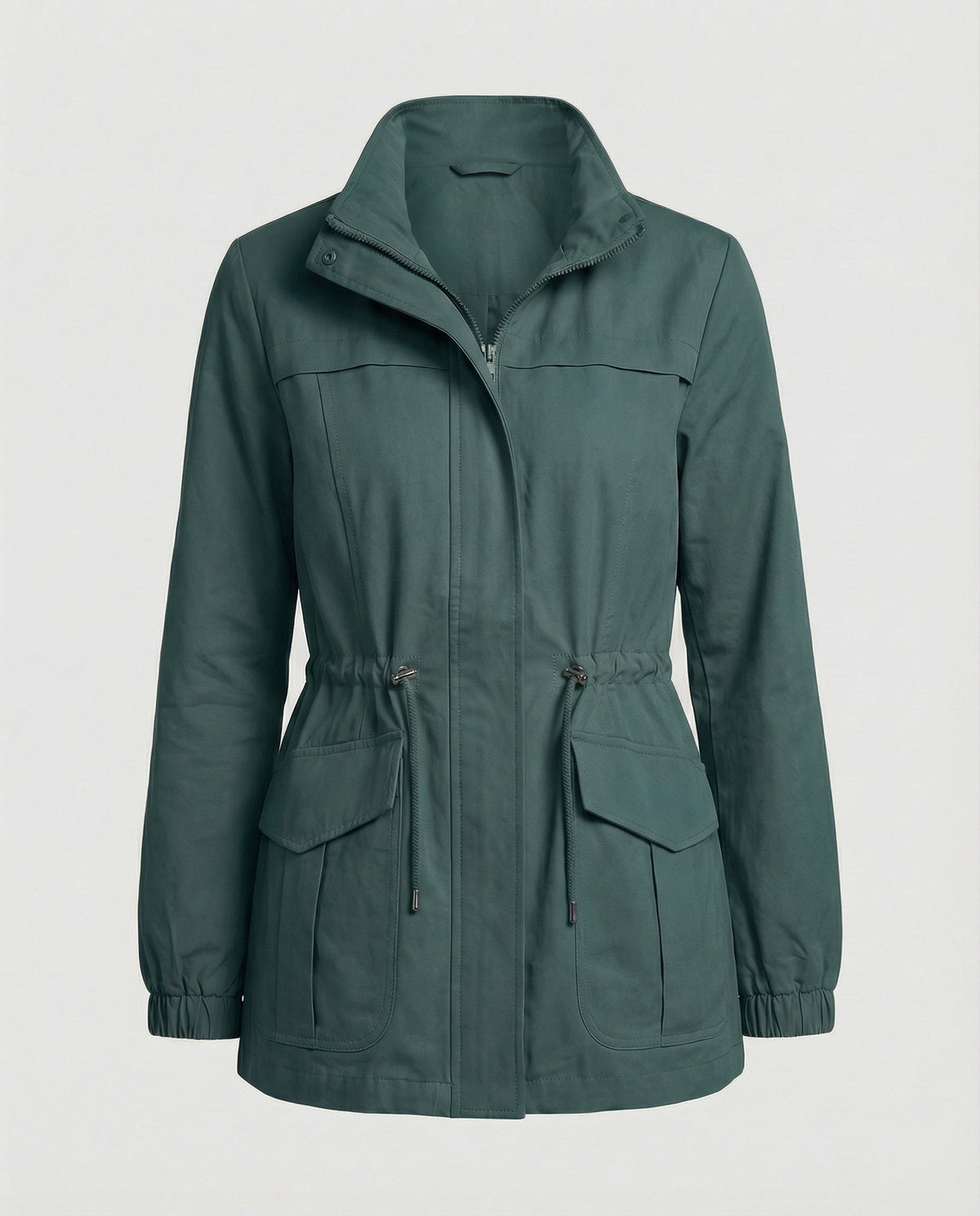 Women's Utility Jacket UK – Drawstring Waist Flap Pockets | The Sunniva | Huna