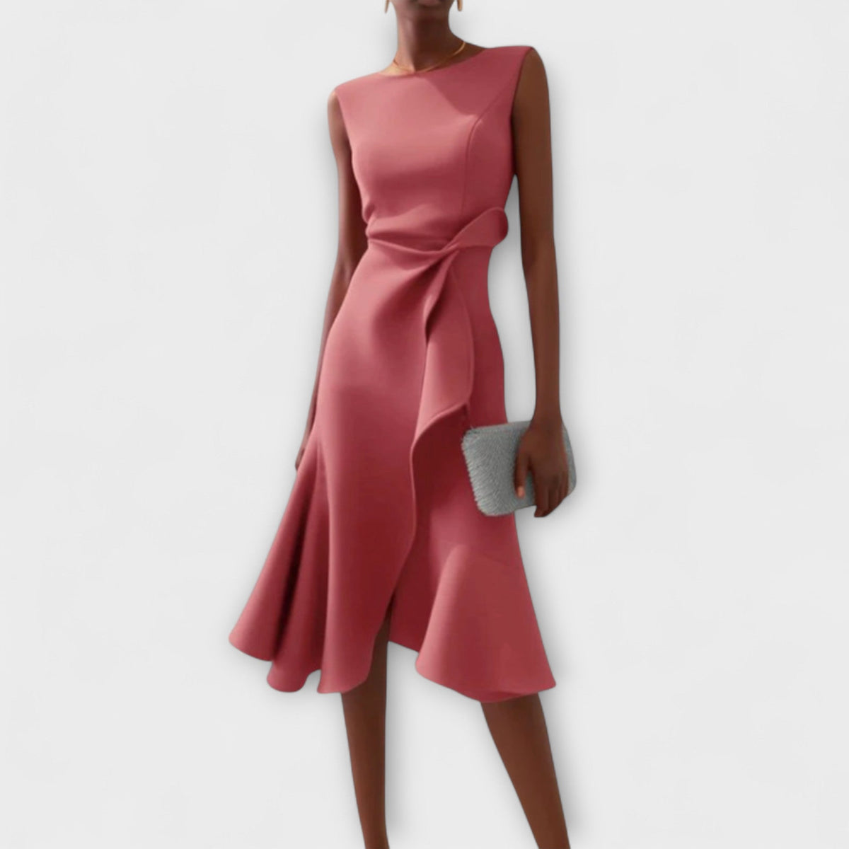 The Darlene – Women's Sophisticated Midi Dress | Huna