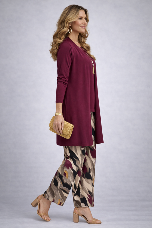Women's 3 Piece Set UK – Deep Purple | The Fiamma | Huna