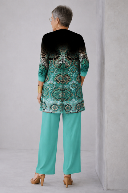 Women's 3 Piece Set UK – Teal Green | The Romilly | Huna