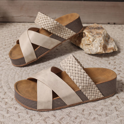 Women's Orthopedic Platform Sandals – Crossover | The Jada | Huna