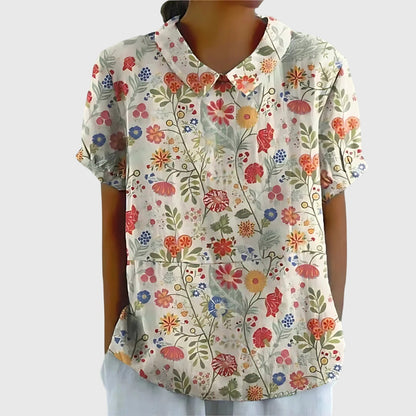 Women's Floral Blouse – Lightweight Summer Top | The Jenna | Huna