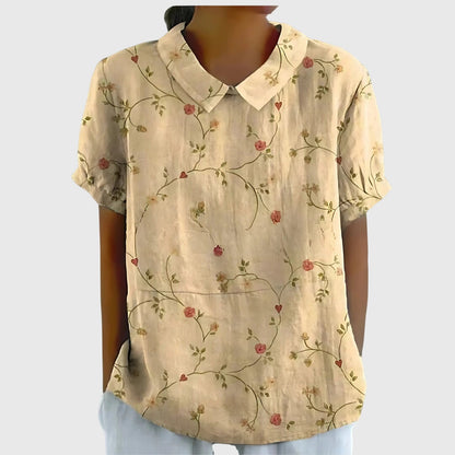 Women's Floral Blouse – Lightweight Summer Top | The Jenna | Huna