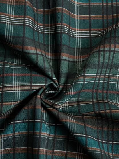 The Bronte – Women's Plaid Long Sleeve Shirt Maxi Dress | Huna