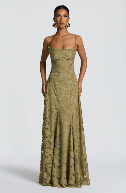 The Maevy – Women's Elegant Maxi Dress | Huna