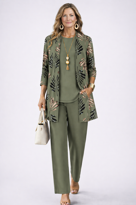 Women's 3 Piece Set UK – Fresh Green | The Margaret | Huna