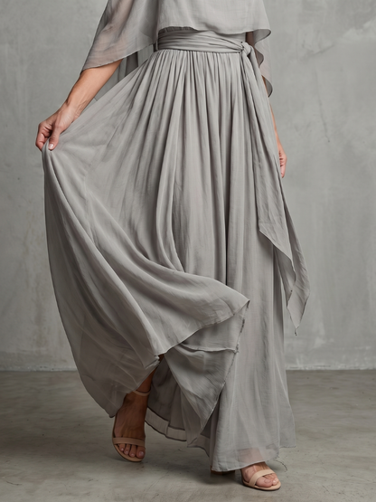 Women's Two Piece Set – Cold Shoulder & Wide Leg Co-ord | The Marisol | Huna