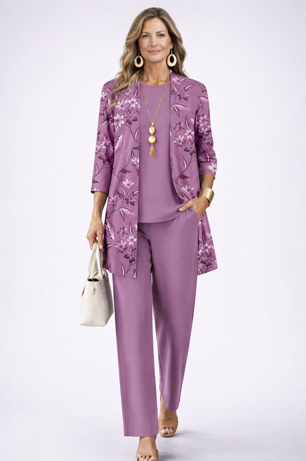 Women's 3 Piece Set UK – Rich Purple | The Pauline | Huna