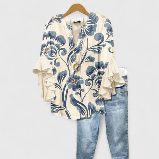 Women's Comfortable Blouse – Lightweight Summer Top | The Saryphiah | Huna