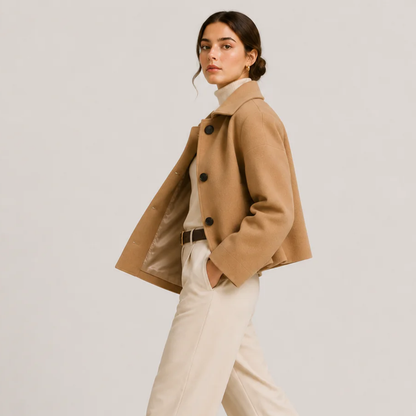Women's Button Front Jacket UK – Relaxed Fit Timeless | The Zephyrine | Huna