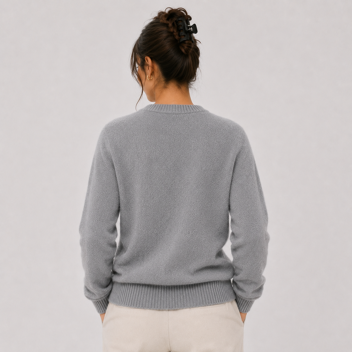 Women's Classic Cashmere Look Sweater Lightweight Warm Knitwear 3