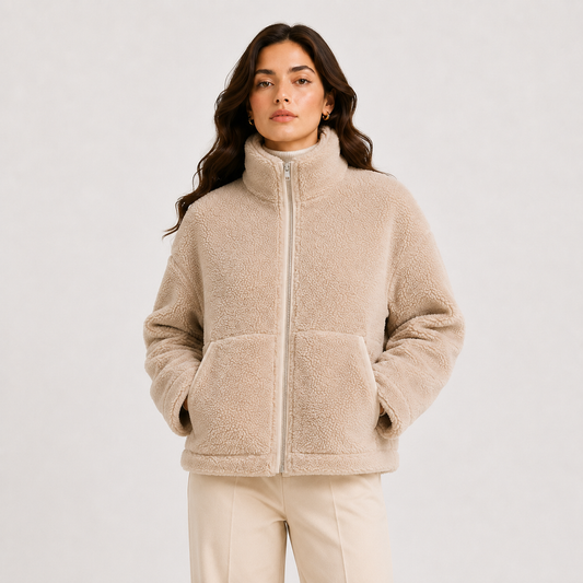 Women's Classic Fleece Jacket UK – Refined Winter Comfort | The Cadence | Huna