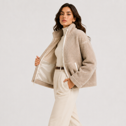 Women's Classic Fleece Jacket Refined Winter Comfort 1