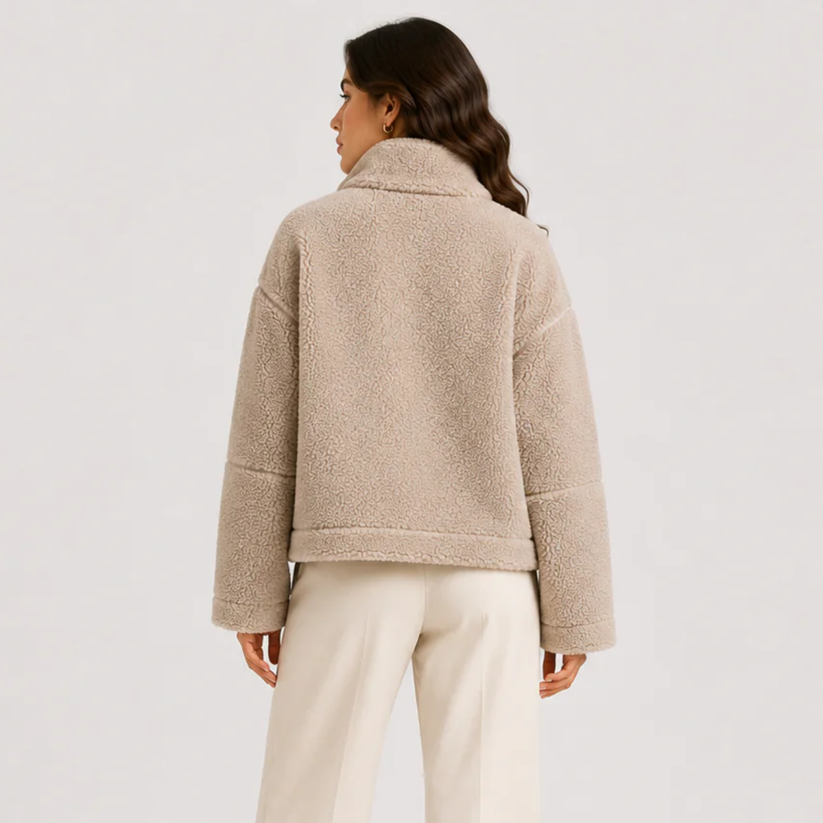 Women's Classic Fleece Jacket Refined Winter Comfort 3