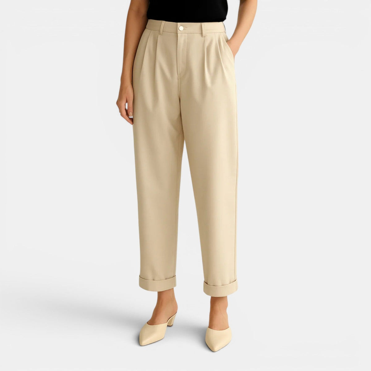 Women’s High Waist Linen Pants 1