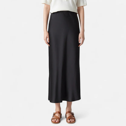 Women's Old Money Silk Skirt 6
