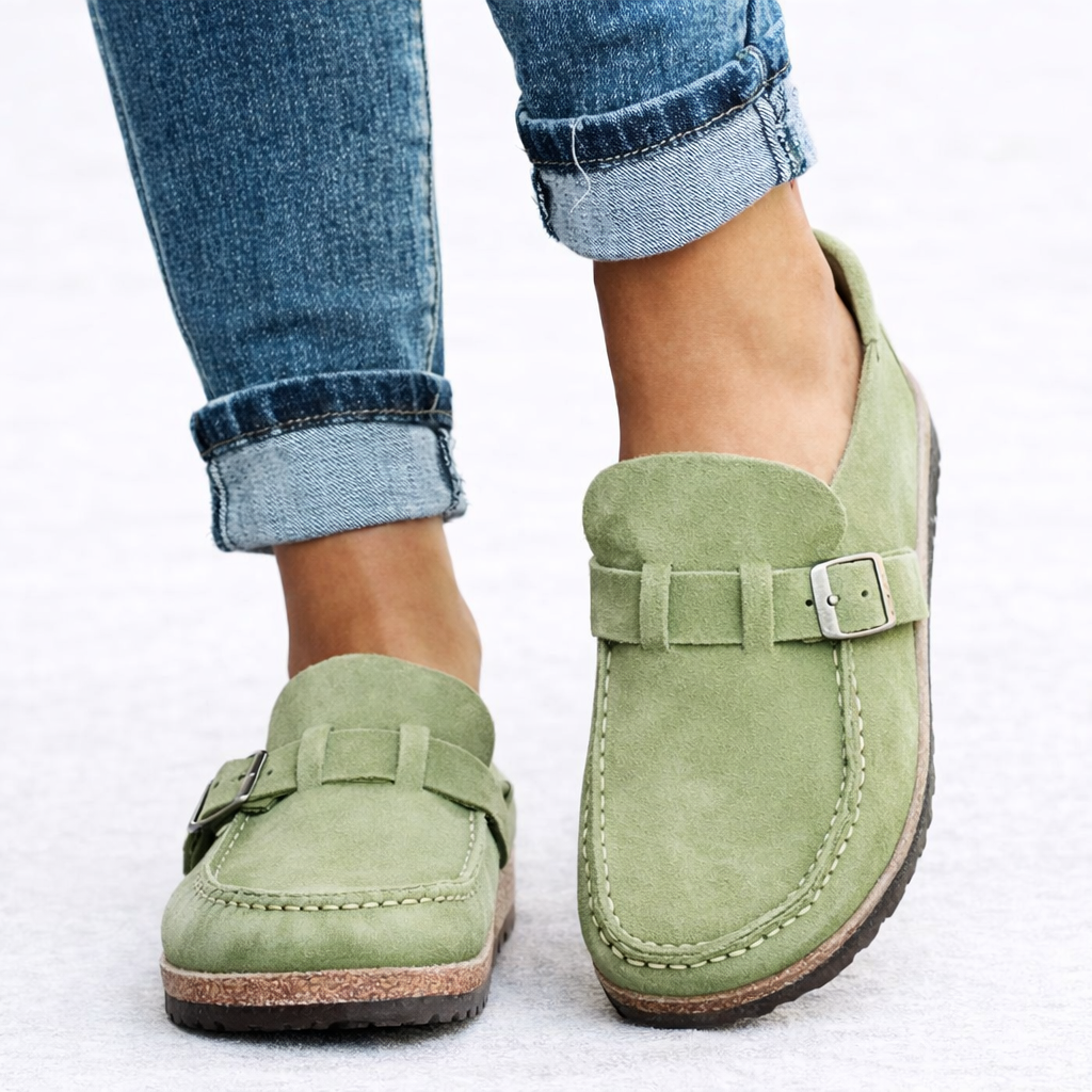 Women’s Orthopedic Slip-On Loafers Suede-Style Comfort