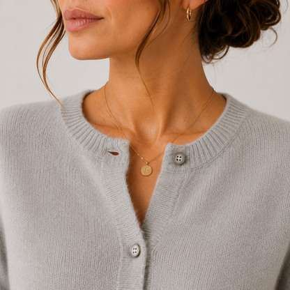 Women's Soft Knit Cardigan UK – Classic Button Front | The Bryony | Huna