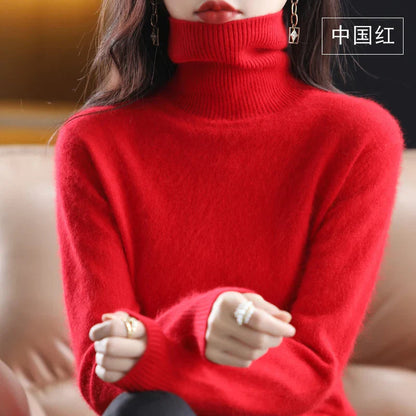Women's Soft Knit Sweater UK – Chic High Neck Tailored | The Selwyn | Huna
