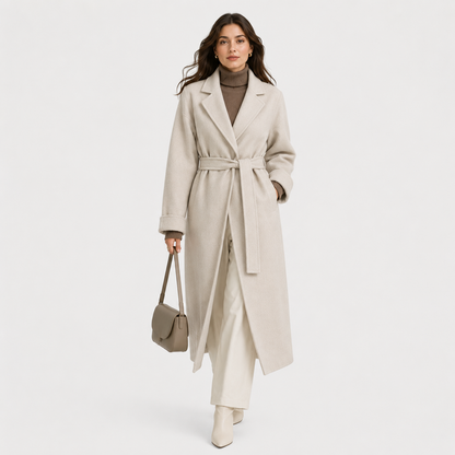 Women's Wrap Coat with Belt Classic Cold Weather Jacket 0