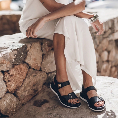 Women's Orthopedic Platform Sandals – Open Toe Comfort | The Romy | Huna