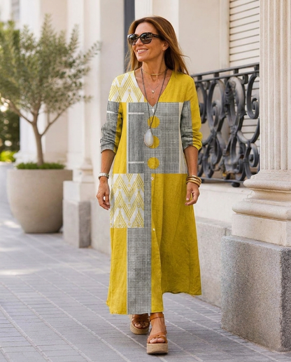 The Mabel – Women's Linen Midi Dress | Huna